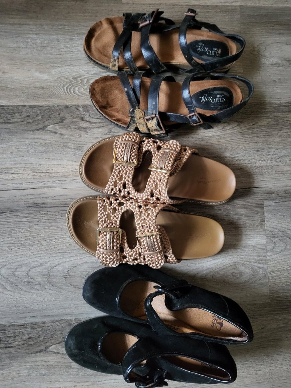 3 pairs Shoes size 8